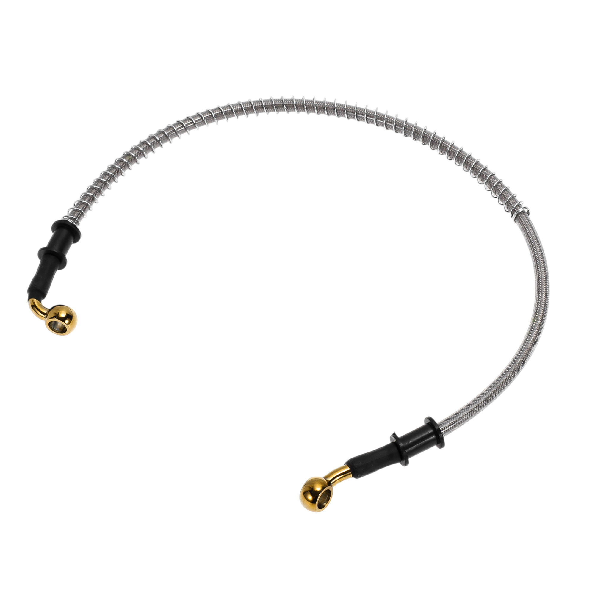 Braided Line - UXCELL 60 cm Motorrad-Bremskupplungsölschlauchleitung, silberfarben, 1