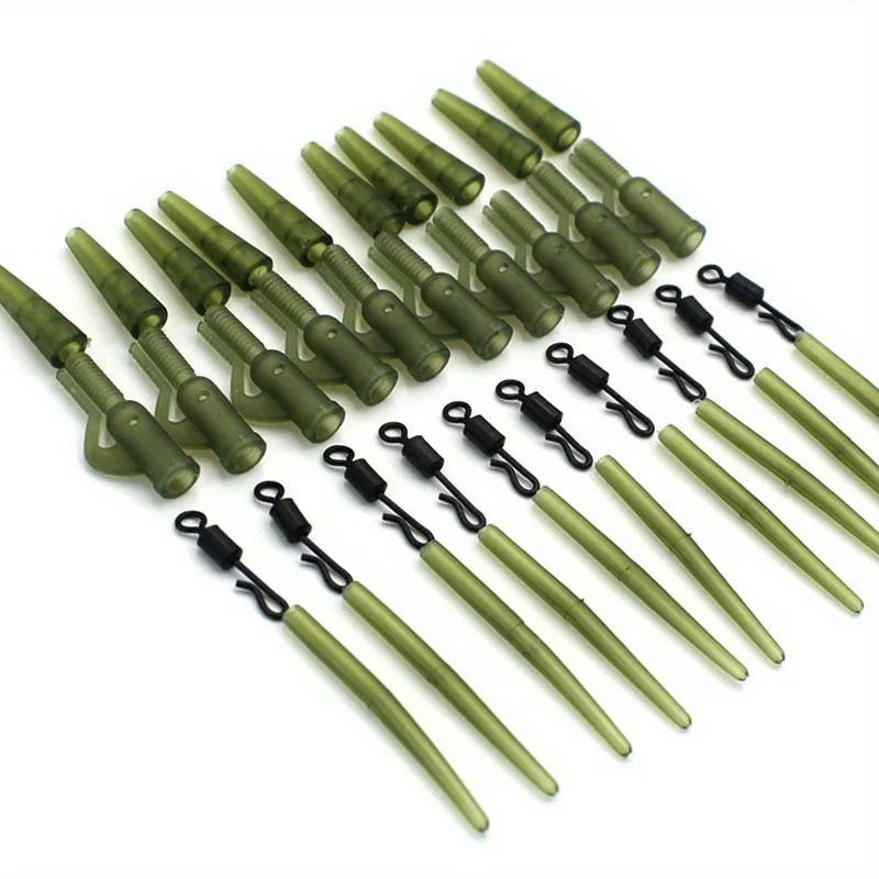 Fishing Line Winder - 1-5 Stück Karpfenangelzubehör: Bleiclips, Schnellwechsel-Wirbel, Gummi-Anti-Tangle-Hülsen