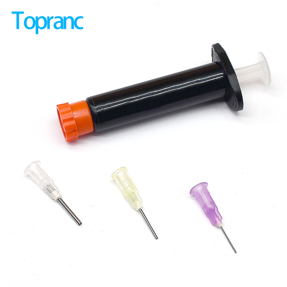 Fishing Line Dispenser - 2 Sets schwarze UV-Harz-Dosierspritze mit 3