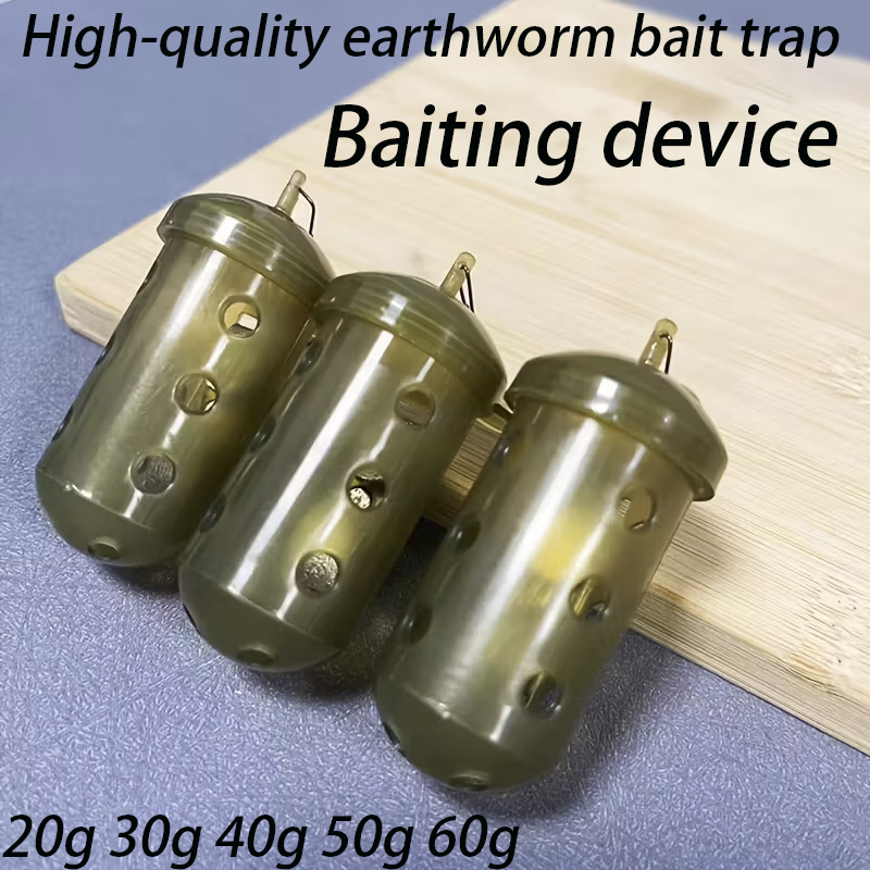 Fishing Line Dispenser - Zylindrischer Angelköderkäfig, Belüftungslöcher – Schnell sinkendes