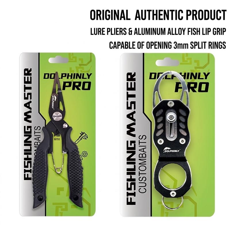 Braided Line - Mikro-Angelzangen- und Fischgreifer-Set, Edelstahl-Feinspitzenwerkzeug zum Schneiden