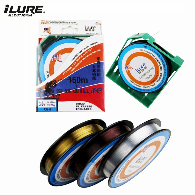 Fluorocarbon Line - Angelschnur 150M Fluorocarbon-Seil Kohlefaser-Vorfach Schnur Salzwasser