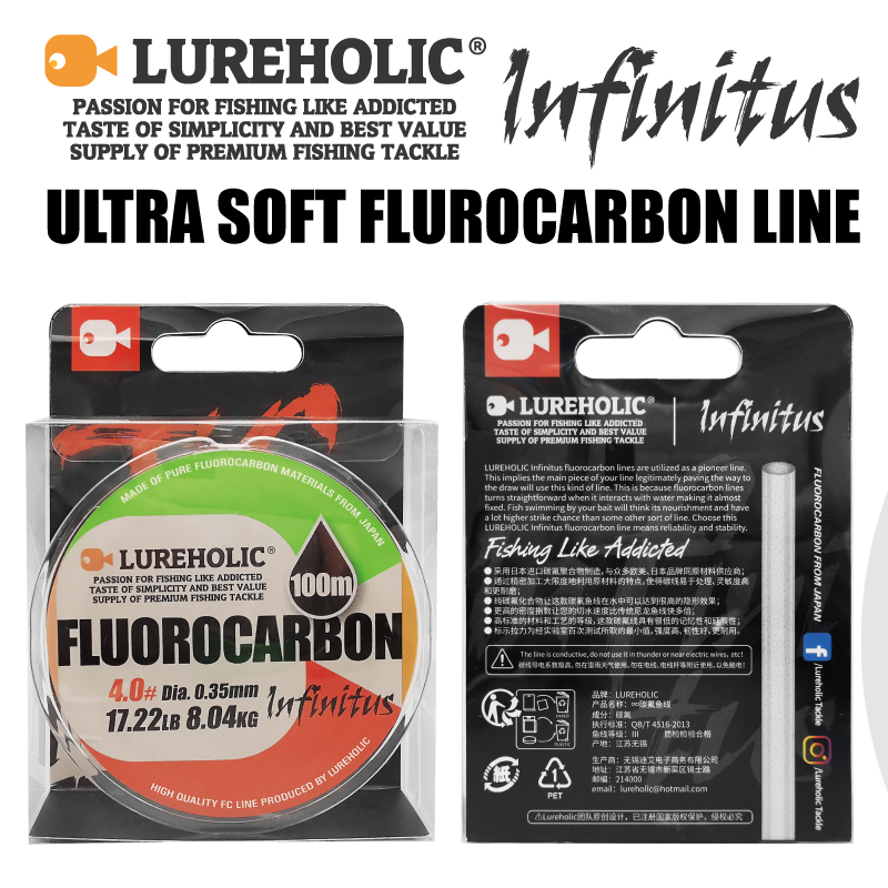 Fluorocarbon Line - Lureholic Infinity Utra Soft 100 %