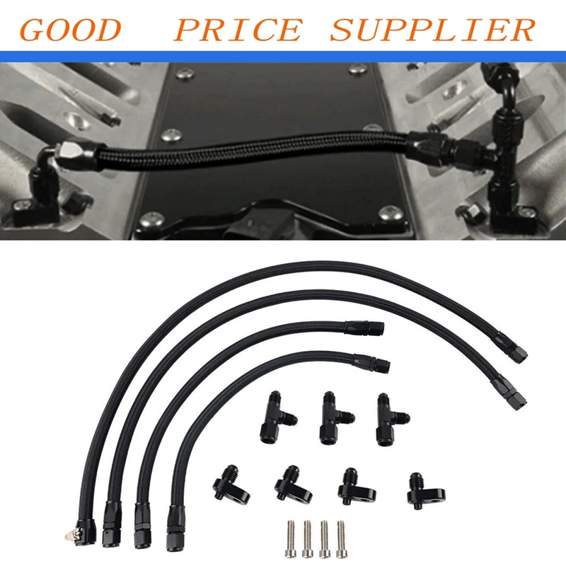 Braided Line - Supersale AN4 Adapter Motor-Dampfablass-Schlauchleitung-Set Geflochtener Schlauch
