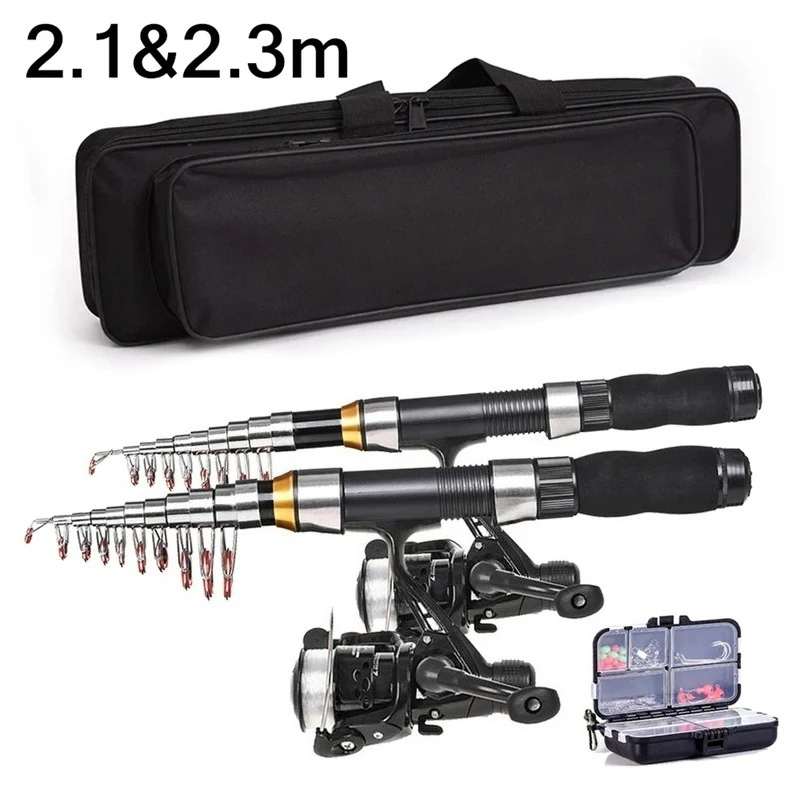 Fishing Line Spooler - BRAVMAK 2,1/ 2,3 mTeleskop Angelrute Reel