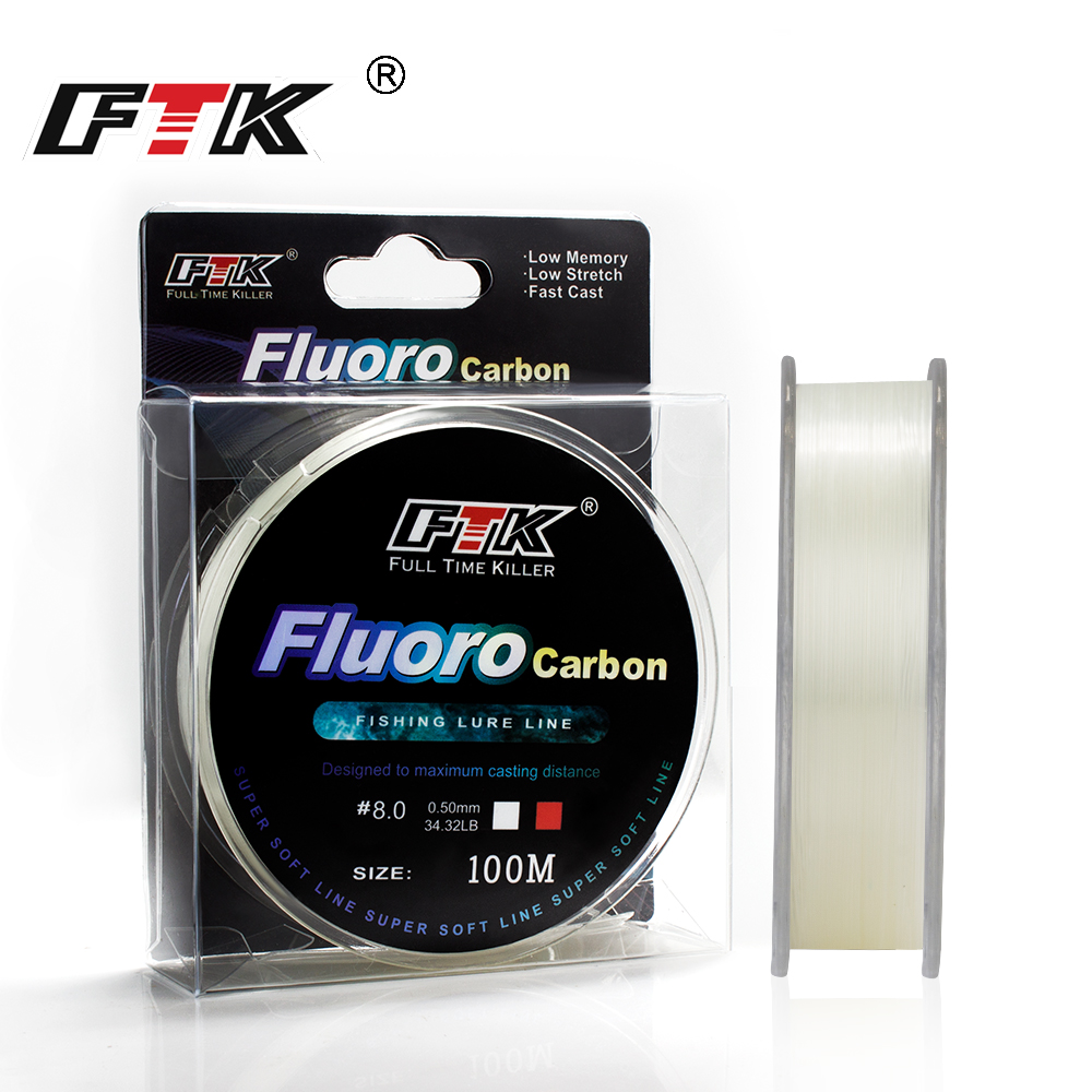 FTK 100m 4.13-34.32LB Fluoroca – Fluorocarbon Line Bewertung und Preis