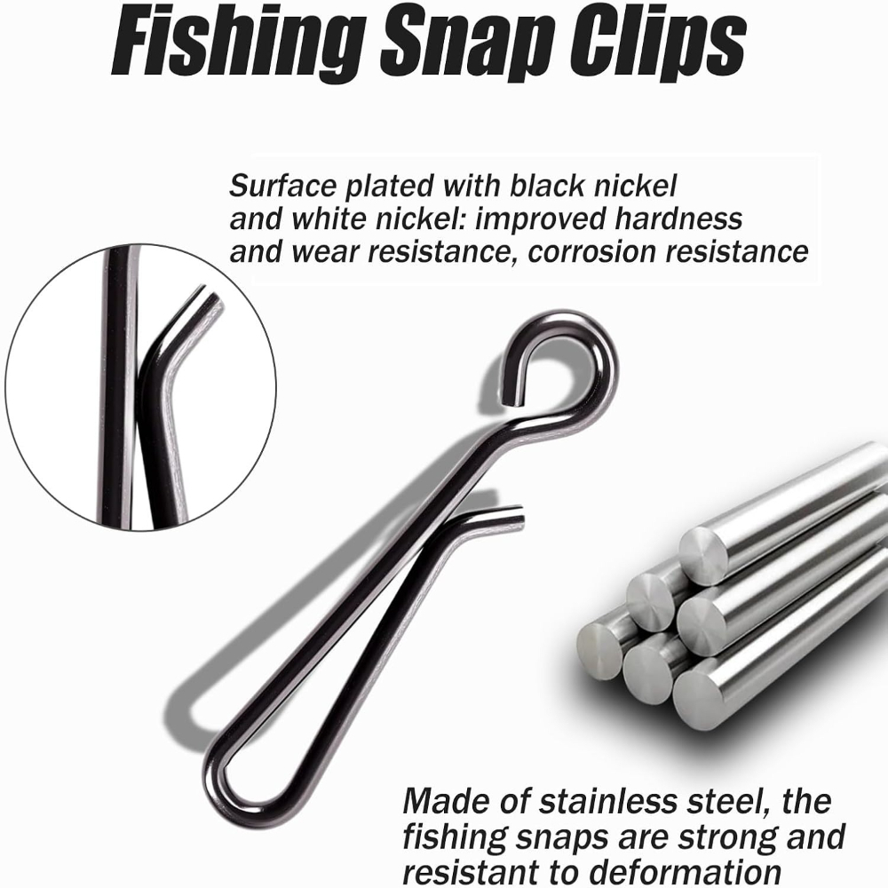 100 Stück Edelstahl-Angelclips – Freshwater Line Bewertung und Preis