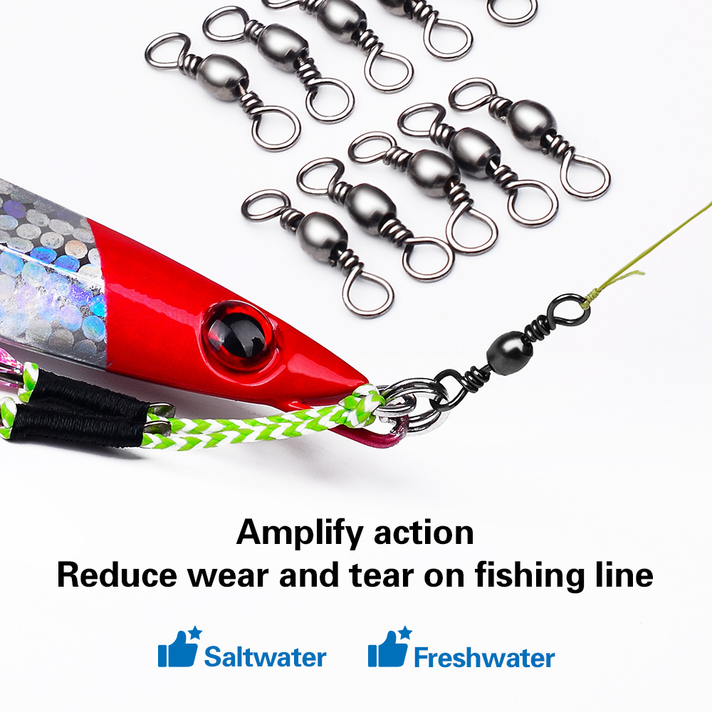 100 Stücke Angeln Wirbel Steck – Monofilament Line Bewertung und Preis