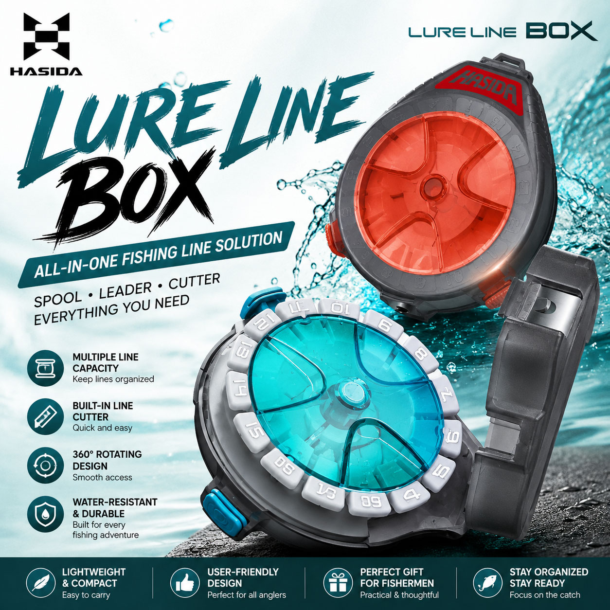HASIDA Sub Line Box Angelzubeh – Fishing Line Box Bewertung und Preis