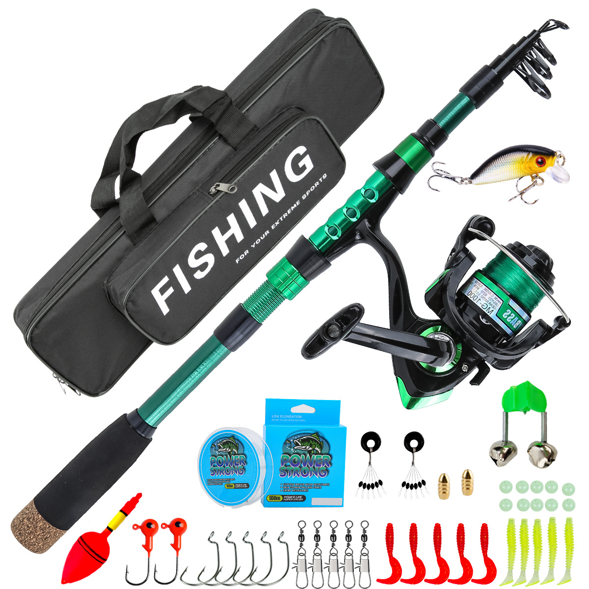 1,8 Meter Grüne Carbon-Telesko – Fishing Line Box Bewertung und Preis