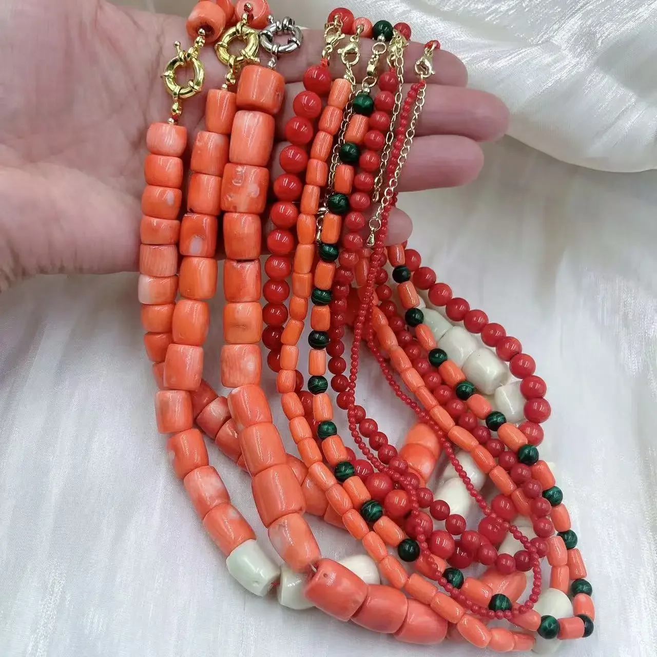 Orange Rot Vintage Runde Natür – Freshwater Line Bewertung und Preis