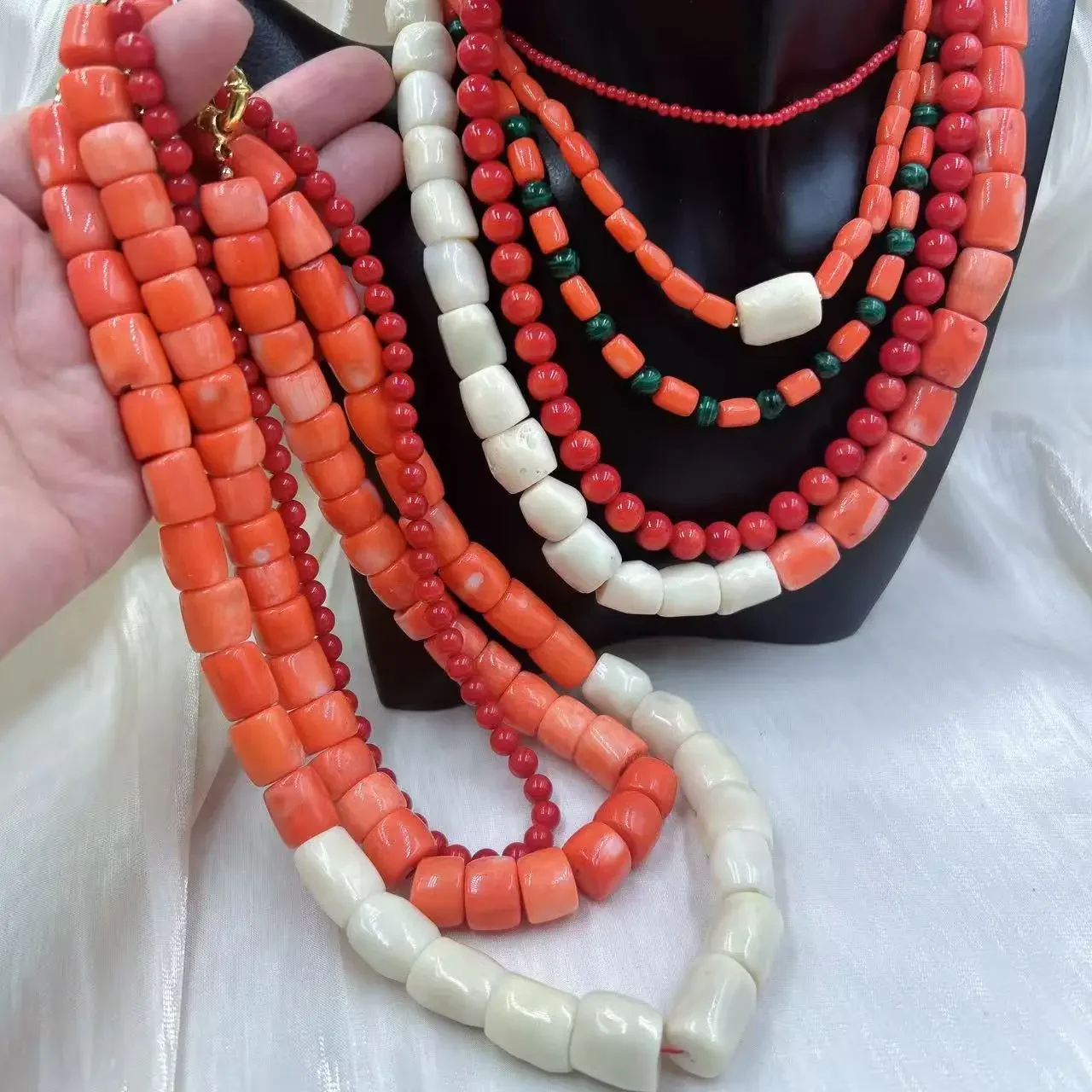 Orange Rot Vintage Runde Natür – Freshwater Line Bewertung und Preis
