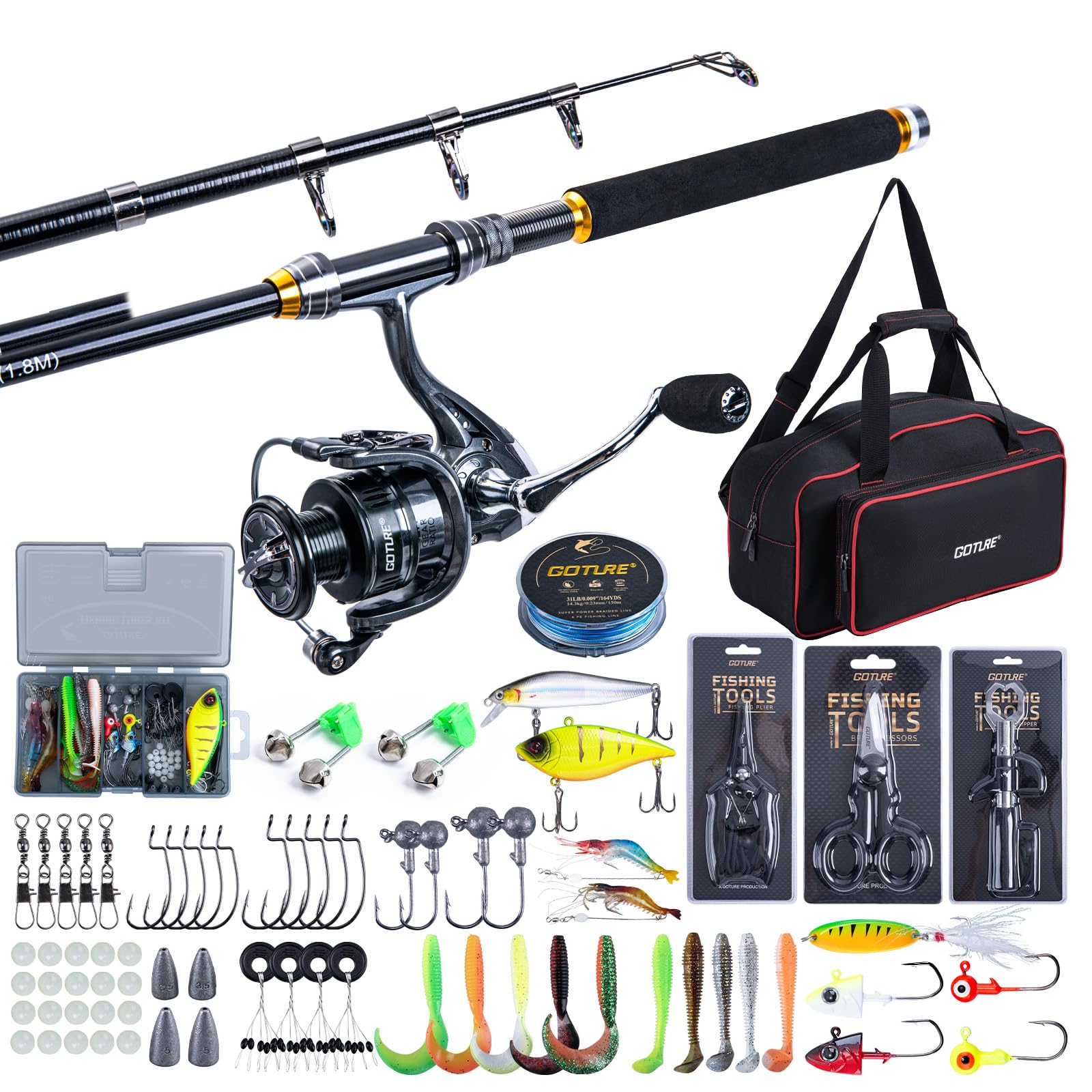 Goture Fishing Teleskoprute un – Fishing Line Spooler Bewertung und Preis